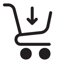 Add To Cart Glyph Icon