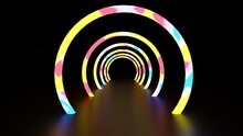 Abstract Rainbow Tunnel