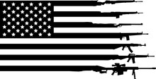 Rifle USA American Flag