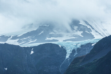 Wall Mural - Aialik Glacier in Kenai Fjords National Park , Seward , Alaska.