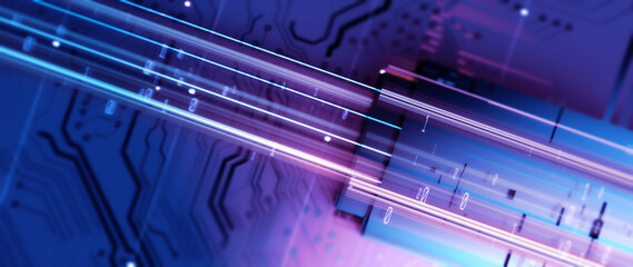 Fototapete - Technology background/Technology background of the abstract computer motherboard, can be used in the description of technological processes, science. Can be used as digital dynamic wallpaper.