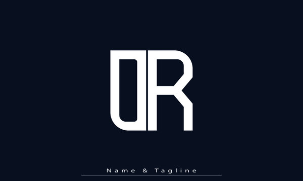 Alphabet letters Initials Monogram logo DR , RD