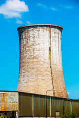 Wall Mural - Coal-fired power plant in Bojnice, Slovakia. Produces 1.2 TWh of electricity. Works on brown coal. Energy crisis.