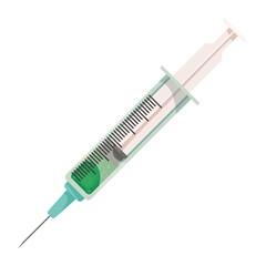 Sticker - green injection syringe