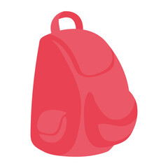 Canvas Print - red school bag supply