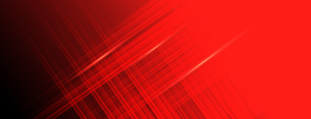 Aufkleber - abstract geometric black and red lines shape movement background. vector illustration
