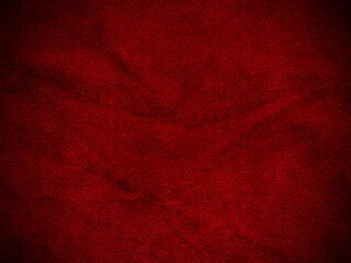 Wall Mural - Dark red velvet fabric texture used as background. Empty red fabric background of soft and smooth textile material. There is space for text.