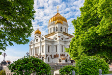 Cathedral Of Christ The Savior (Khram Khrista Spasitelya) In Moscow, Russia