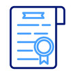 business licence Vector icon which is suitable for commercial work and easily modify or edit it

