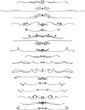 © Елена Челышева - black and white set of delimiters for text, dividers