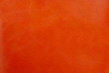 Background Image - Leather Texture In Orange Color