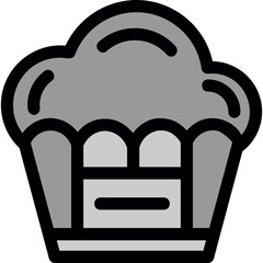 Wall Mural - Muffin Icon