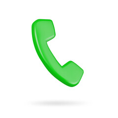 Poster - Phone tube 3d icon. Isolated object on a transparent background