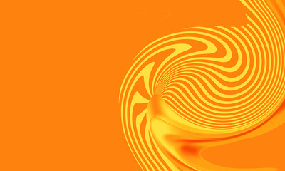 Wall Mural - Abstract modern orange background with yellow hue line and wave. Luxury backdrop. Geometric art digital screen. Poster, banner. Futuristic wallpaper. Presentation card. Copy space. Cover design. Ads