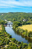 Fototapeta Do pokoju - Dordogne in France, village and river