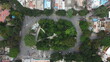 Bangalore, India 14th March 2022:  An aerial shot of Sajjan Rao Circle, VV Puram, Bangalore. Visveswarapura. The capital city of Karnataka drone view. The megacity of India. Cosmopolitan city.