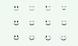 © buayacreative - set of emoticons. set of smile icons. smiles or smiley or smiling vector. vector illustration.