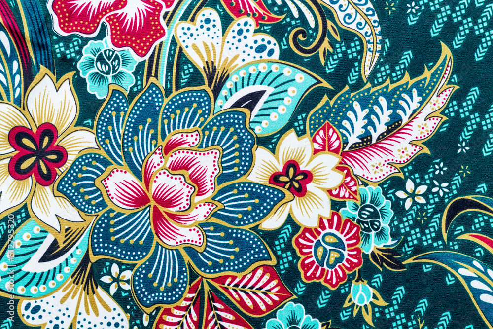 Sarong Pattern Shape Batik sarong pattern background in Thailand, traditional batik sarong ...