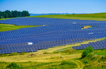 Wall Mural - Large solar power plant