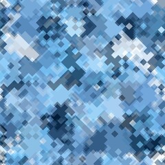 Canvas Print - Digital camouflage seamless pattern. Abstract military geometric modern camo