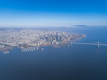 Aerial San Francisco Blue Clear Day