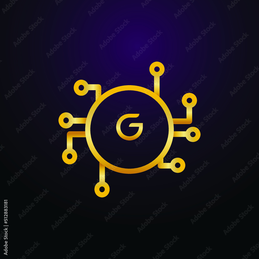 Premium luxury Vector elegant gold and font Letter G Template for ...