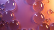 © RocknRoller Studios - Orange and Violet Background with Dew Droplets on Surface. Modern Banner with Copy-Space.
