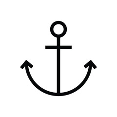 Wall Mural - Marine anchor vector icon symbol design