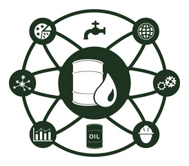 Sticker - Concept of opec