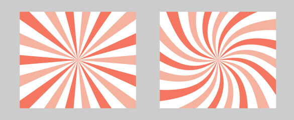 Poster - Solar explosion Sun Burst Effect. Pink, red color burst set of 2 sun rays background. Circus background, abstract pattern with concentrated line that creates a lively and bright atmosphere.