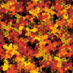 Canvas Print - vector trendy low poly seamless pattern. camouflage polygonal background