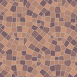 Tile of a seamless background with irregularly tessellated linoleum texture pattern