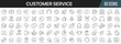 © stas111 - Customer service and support line icons collection. Big UI icon set in a flat design. Thin outline icons pack. Vector illustration EPS10