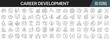 © stas111 - Career development line icons collection. Big UI icon set in a flat design. Thin outline icons pack. Vector illustration EPS10