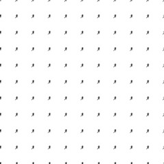 Poster - Square seamless background pattern from geometric shapes. The pattern is evenly filled with small black running woman symbols. Vector illustration on white background