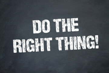 Poster - Do the right thing!