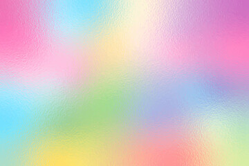 Wall Mural - Pastel colorful iridescent hologram foil paper texture vector for web design