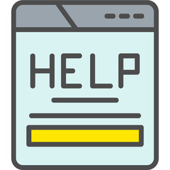 Sticker - Help Icon