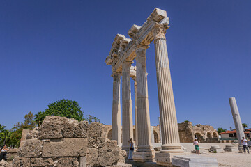 Wall Mural - Columns of the Temple of Apollo in Side, Turkey