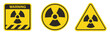 Radiation Black Icon Isolated On White Background