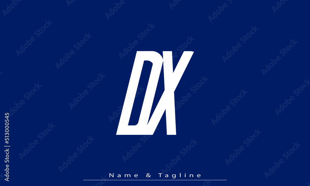 Alphabet letters Initials Monogram logo DX , XD Stock Vector | Adobe Stock