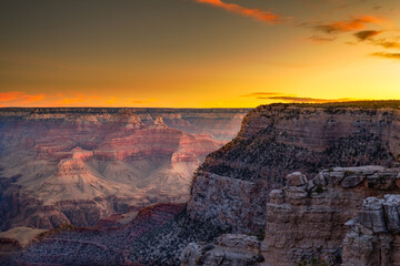 Sticker - Beautiful shot of the Grande Canyon at sunrise