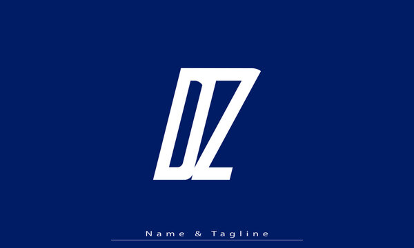 Alphabet letters Initials Monogram logo DZ , ZD