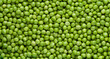 Green peas top view. Food background.  Pea pods from farmland. Pea was freshly picked. Organic fresh vegetables. healthy eating.