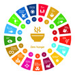 © Helen18255 - Zero Hunger Icon - Goal 2 out of 17 Sustainable Development Goals set by the United Nations General Assembly, Agenda 2030. Vector illustration EPS 10