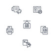 © AHMAD - printing icons set . printing pack symbol vector elements for infographic web