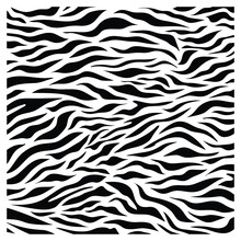 Zebra Texture Pattern Design. Animal Fur Vector Illustration Background