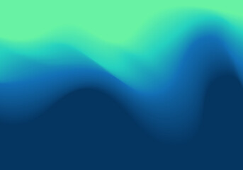 Wall Mural - abstract blue and green liquid or fluid shape design soft background