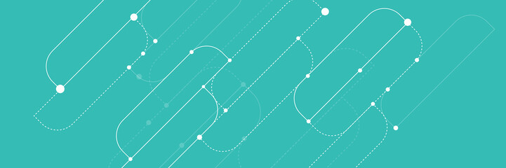 Vector abstract graphic design Banner blue technology background. 