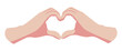 © Naiadin - Vector flat hands making heart